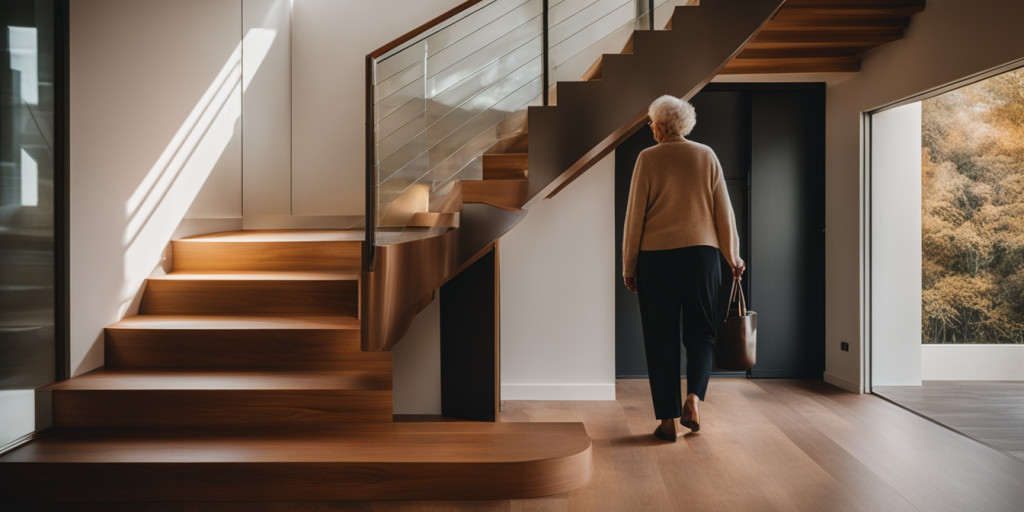 La difficulté de monter les escaliers avec l'âge